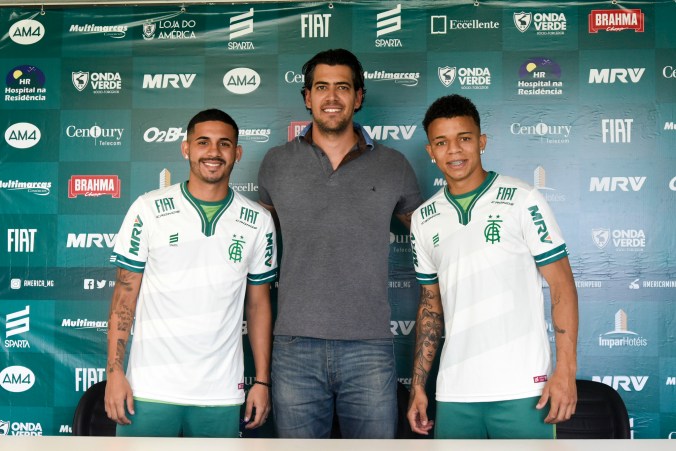 Apresentação do atacante Rafael Bilu e do lateral Diego Ferreira.